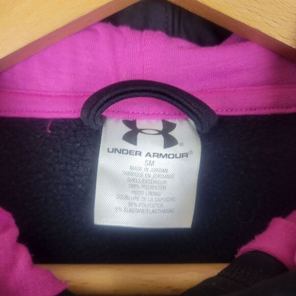 Under Armour Black Purple Sweatshirt Hoodie size Small - Picture 2 of 5